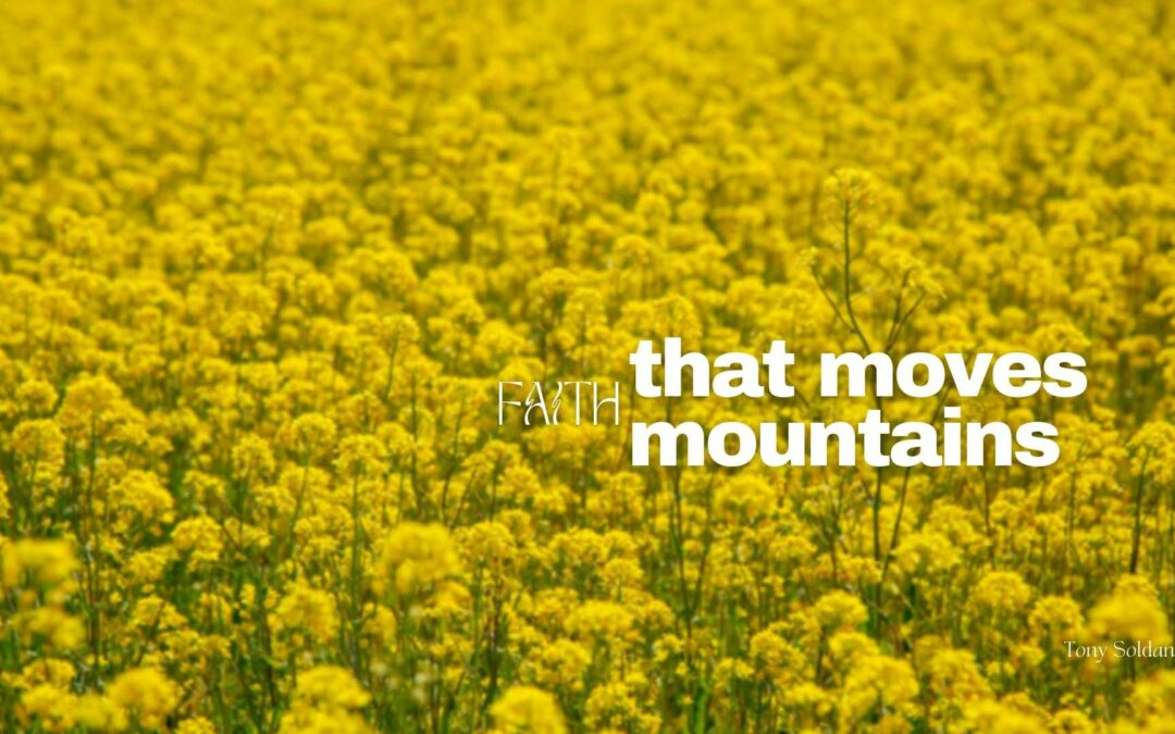 Faith That Moves Mountains | Tony Soldano